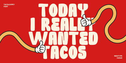 IT Tacoloopey Font Poster 2