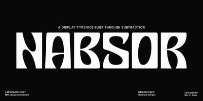 Nabsor Font Poster 1