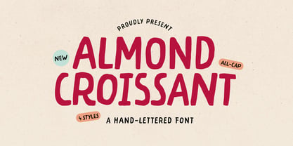Almond Croissant Font Poster 1