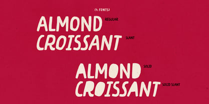 Almond Croissant Font Poster 7