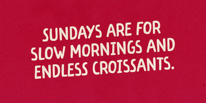 Almond Croissant Font Poster 4