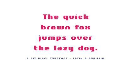 8 Bit Font Poster 10