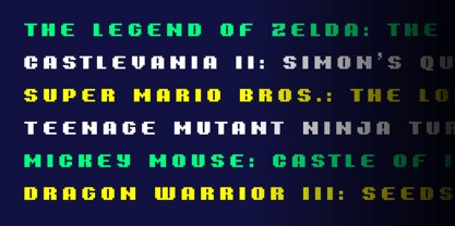 8 Bit Font Poster 4