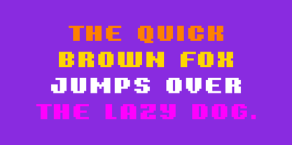 8 Bit Font Poster 2