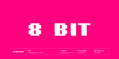 8 Bit Font Poster 1