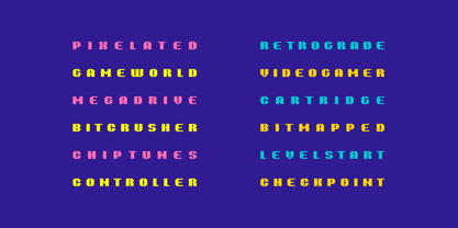 8 Bit Font Poster 11
