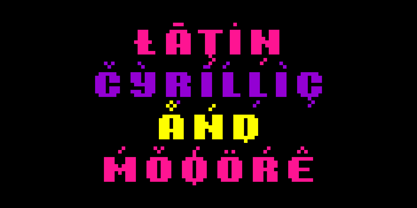 8 Bit Font Poster 7