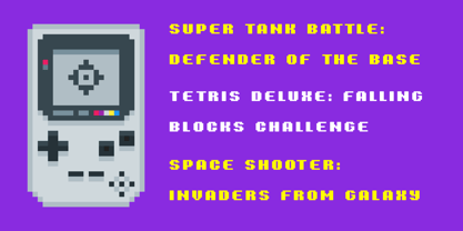 8 Bit Font Poster 5
