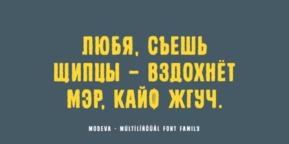 Modeva Font Poster 6