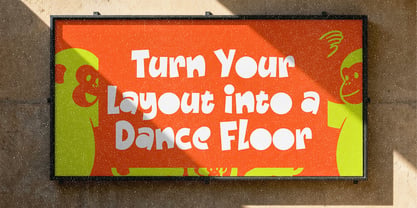Monkey Dancing Font Poster 8