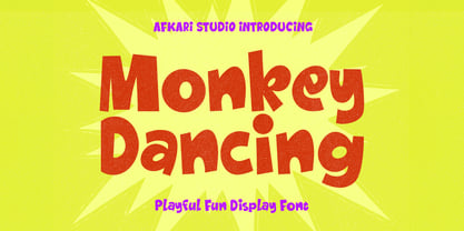 Monkey Dancing Font Poster 1