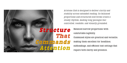 Aristone Slab Font Poster 7
