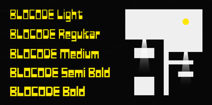 Blocode Font Poster 2