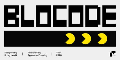 Blocode Font Poster 1