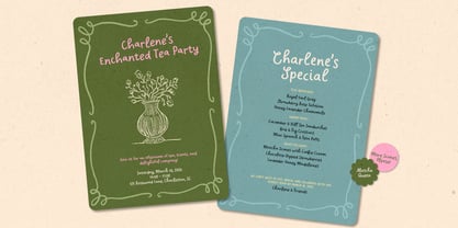 Charliney Font Poster 4