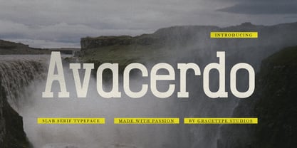Avacerdo Font Poster 1