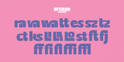 Lifeland Font Poster 7