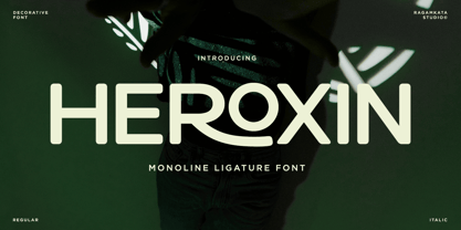 Heroxin Font Poster 1