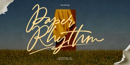 Paper Rhythm Font Poster 1