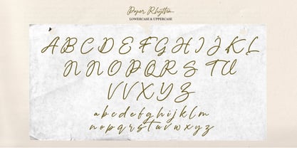 Paper Rhythm Font Poster 2