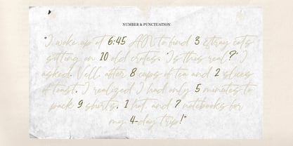 Paper Rhythm Font Poster 3