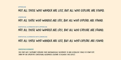 Explorers Ballpen Font Poster 8