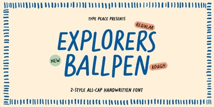 Explorers Ballpen Font Poster 1