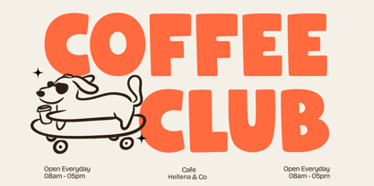 Chunky Bolde Font Poster 4