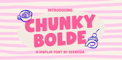Chunky Bolde Font Poster 1