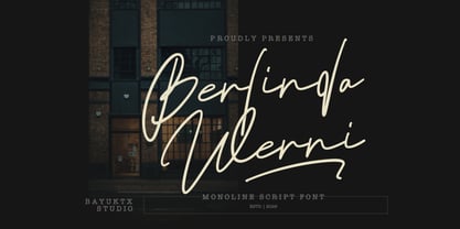 Berlinda Werni Font Poster 1