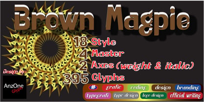 Brown Magpie Font Poster 1