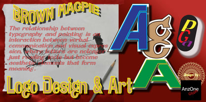 Brown Magpie Font Poster 4
