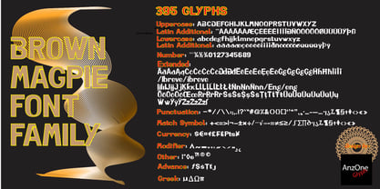 Brown Magpie Font Poster 2
