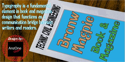 Brown Magpie Font Poster 5