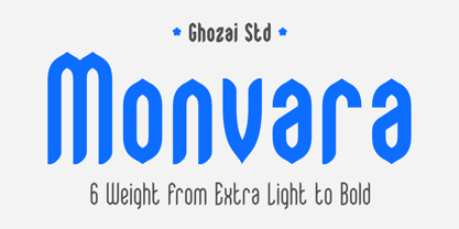 Monvara Font Poster 1
