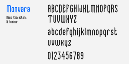Monvara Font Poster 3