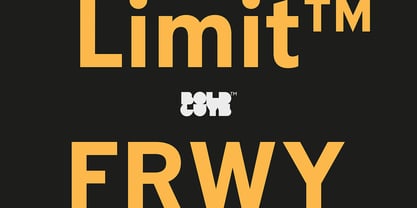 Limit FRWY Font Poster 1