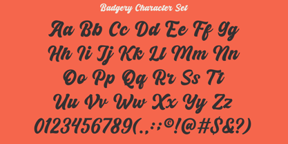 Badgery Font Poster 9