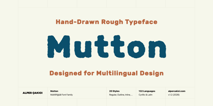 Mutton Font Poster 1