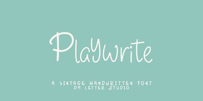 Playwrite Font Poster 1