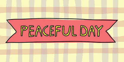 Peaceful Day Font Poster 1