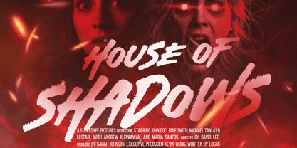 White Shadows Font Poster 4
