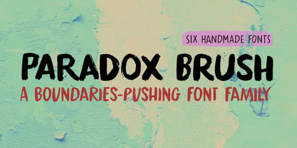 Paradox Brush Font Poster 1