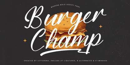 Burger Champ Font Poster 1