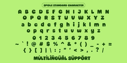 Spidle Font Poster 9