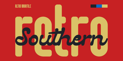 Altus Moritile Font Poster 11