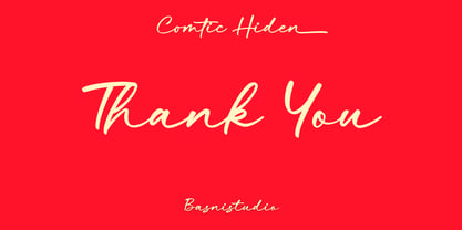 Comtic Hiden Font Poster 15