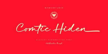 Comtic Hiden Font Poster 1