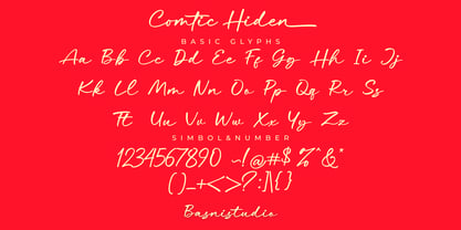 Comtic Hiden Font Poster 13