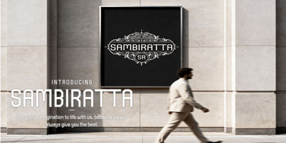 Sambiratta Font Poster 15